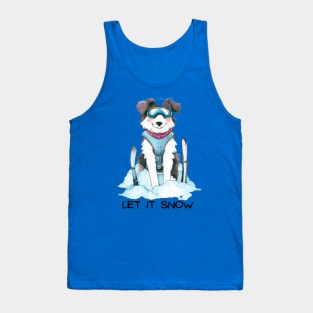 LET IT SNOW - Border Collie Tank Top